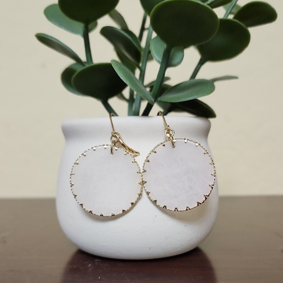 lonna & lilly Jewelry - Elegant Gold and White Dangle Earrings